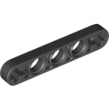 LEGO Liftarm 1x5 Dun ZWART (100 stuks)