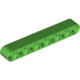 LEGO Liftarm 1x7 BRIGHTGREEN (100 pcs)