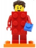 LEGO Man in LEGO Stenenpak ROOD (COL18-2)