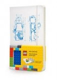 LEGO Moleskine Ruled Notebook Large WIT