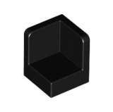 LEGO Paneel 1x1x1 Hoek ZWART (100 stuks)