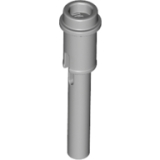 LEGO Pin 1/2 met 2L Staaf LICHTGRIJS (100 stuks)