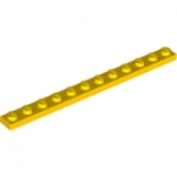 LEGO Plaat 1x12 GEEL (100 stuks)