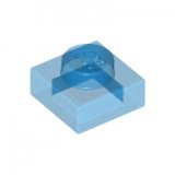 LEGO Plaat 1x1 TRANSPARANT DONKERBLAUW (100 stuks)