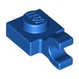 LEGO Plaat 1x1 met Open O Clip Hor.Grip BLAUW (100 stuks)