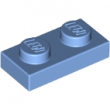 LEGO Plate 1x2 MEDIUM BLUE 100 pcs BRICKshop LEGO en DUPLO specialist