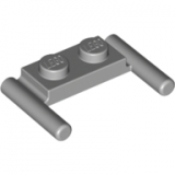 LEGO Plaat 1x2 met Handgrepen LICHTGRIJS (100 stuks)