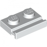 LEGO Plaat 1x2 met Deurrail WIT (100 stuks)