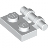 LEGO Plaat 1x2 met Hendel open einden WIT (100 stuks)