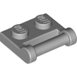 LEGO Plaat 1x2 met Hendel LICHTGRIJS (100 stuks)