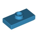 LEGO Plaat 1x2 met Nop DONKERAZUUR (100 stuks)