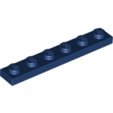 LEGO Plaat 1x6 DONKERBLAUW (100 stuks)