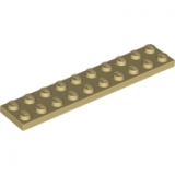 LEGO Plaat 2x10 BEIGE (100 stuks)
