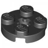 LEGO Plaat 2x2 Rond ZWART (100 stuks)