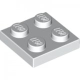 LEGO Plaat 2x2 WIT (100 stuks)