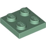 LEGO Plaat 2x2 ZANDGROEN (100 stuks)