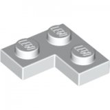 LEGO Plaat 2x2 Hoek WIT (100 stuks)