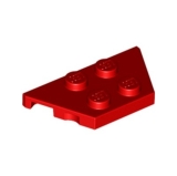 LEGO Plate 2x4 Wedge RED (100 pcs)