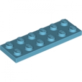 LEGO Plaat 2x6 AZUURBLAUW (100 stuks)