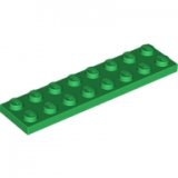 LEGO Plaat 2x8 GROEN (100 stuks)