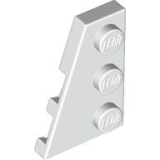 LEGO Plaat 3x2 Wedge Links WIT (100 stuks)