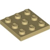 LEGO Plate 3x3 TAN (100 pcs)