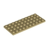 LEGO Plaat 4x10 BEIGE (10 stuks)