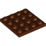 LEGO Plate 4x4 BROWN (100 pcs)