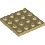 LEGO PLate 4x4 TAN (100 pcs)