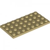 LEGO Plaat 4x8 BEIGE (10 stuks)