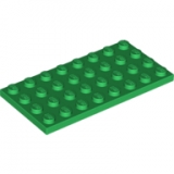 LEGO Plaat 4x8 GROEN (10 stuks)
