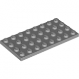 LEGO Plaat 4x8 LICHTGRIJS (10 stuks)