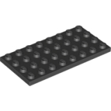 LEGO Plaat 4x8 ZWART (10 stuks)