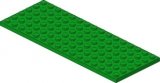 LEGO Plaat 6x16 GROEN