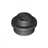 LEGO Plaat Rond 1x1 ZWART (100 stuks)