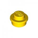 LEGO Plaat Rond 1x1 GEEL (100 stuks)