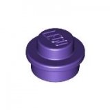 LEGO Plaat Rond 1x1 PAARS (100 stuks)