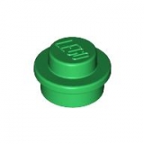LEGO Plaat Rond 1x1 GROEN (100 stuks)