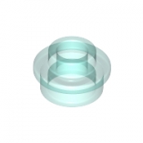 LEGO Plate 1x1 Round Open Stud TRANS LIGHT BLUE (100 pcs)