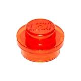 LEGO Plaat Rond 1x1 TRANSPARANT NEONORANJE (100 stuks)