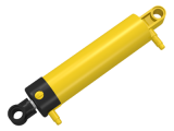 LEGO Pneumatische Cilinder V2 2x11 GEEL