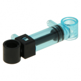 LEGO Pneumatische Cilinder 32mm met 2 ingangen TRANSPARANTBLAUW