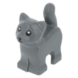 LEGO Poes DONKERGRIJS