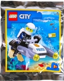 LEGO Politieduiker met Onderwaterscooter (Polybag)
