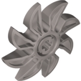 LEGO Propeller 8 Bladen ZILVERKLEURIG (100 stuks)