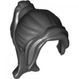 LEGO Pruik Paardenstaart Lang ZWART (10 stuks)