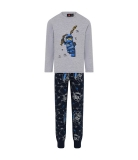 LEGO Pyjama Ninjago LIGHT GRAY (LWALEX 611 - Size 128)