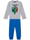 LEGO Pyjama Ninjago LICHTGRIJS (LWALIS 101- Maat 134)