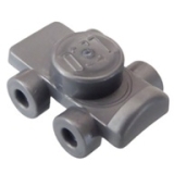 LEGO Rolschaats ZILVERKLEURIG (10 stuks)