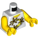 LEGO Romp 3 Bloemen WIT 1205 (10 stuks)